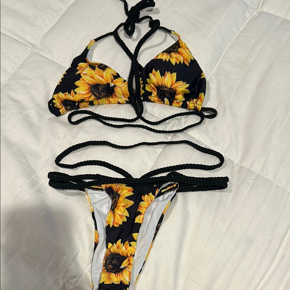 Sunflower Print Bikini